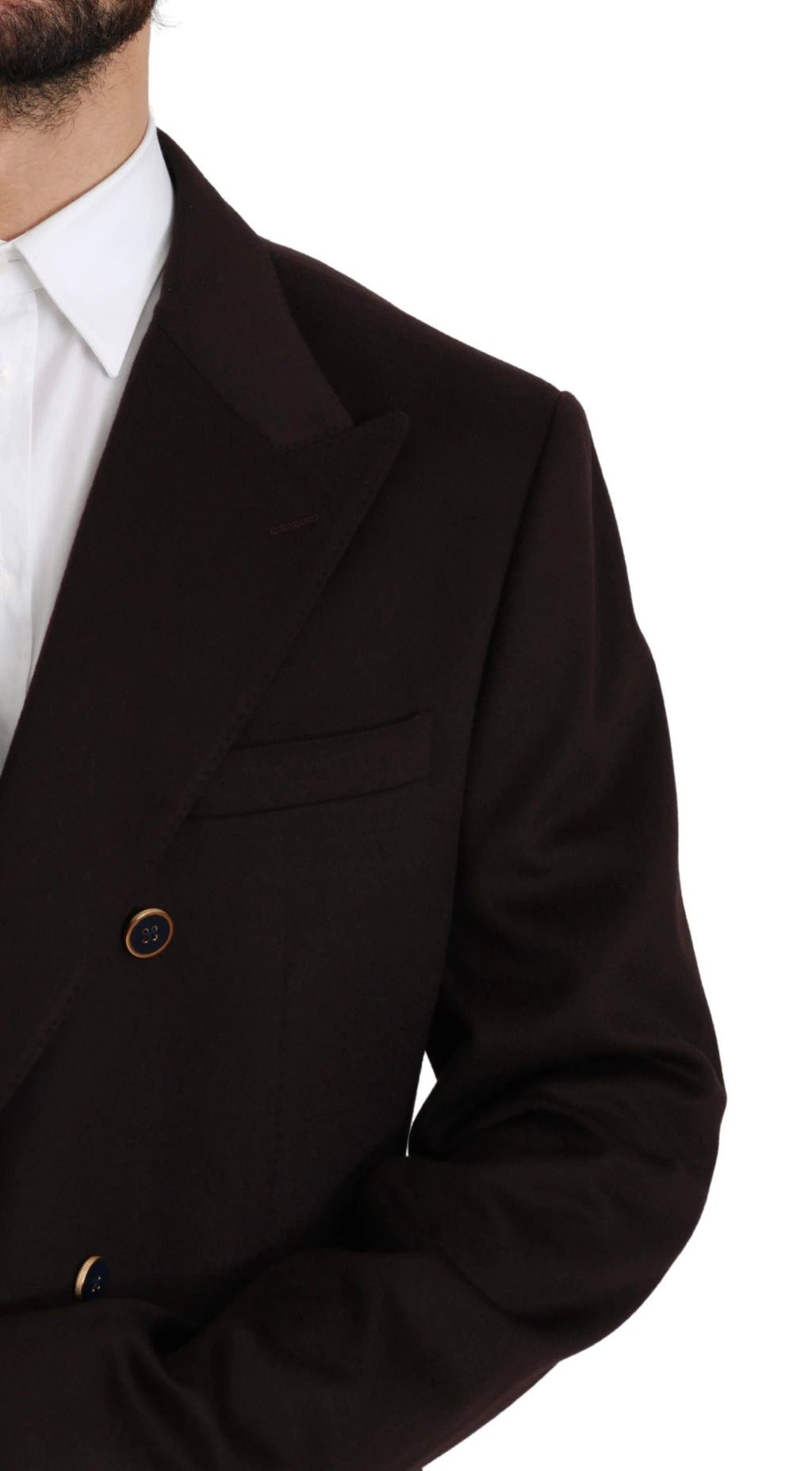 Dolce & Gabbana Bordeaux Cashmere Coat TAORMINA Blazer by Dolce & Gabbana