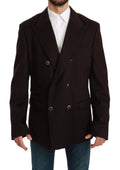 Dolce & Gabbana Bordeaux Cashmere Coat TAORMINA Blazer by Dolce & Gabbana