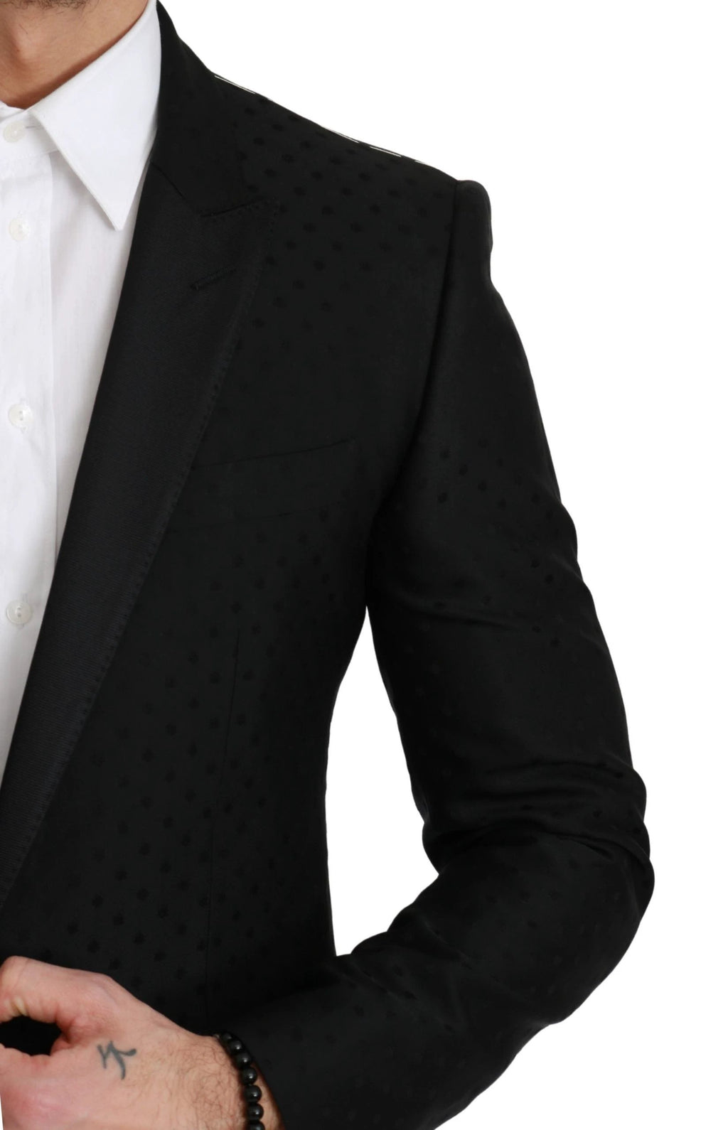 Dolce & Gabbana Black Slim Fit Coat Jacket MARTINI Blazer by Dolce & Gabbana