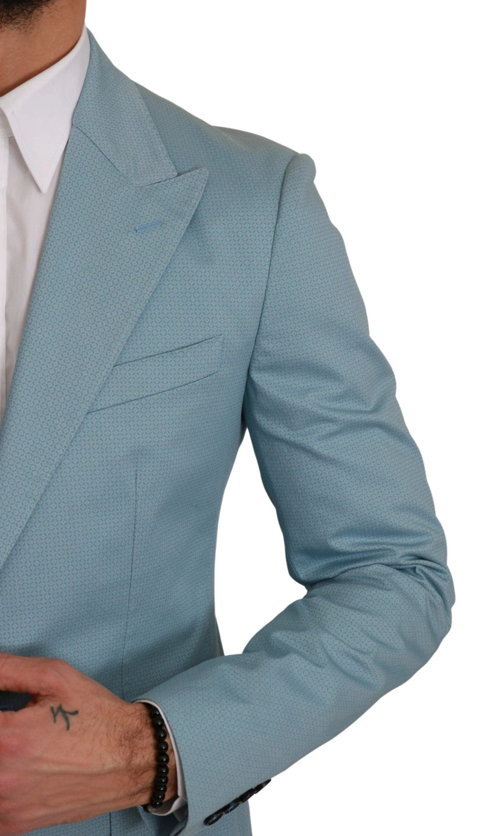 Dolce & Gabbana Blue Slim Fit Coat Jacket MARTINI Blazer by Dolce & Gabbana