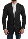Dolce & Gabbana Gray NAPOLI Slim Fit Jacket Wool Blazer by Dolce & Gabbana