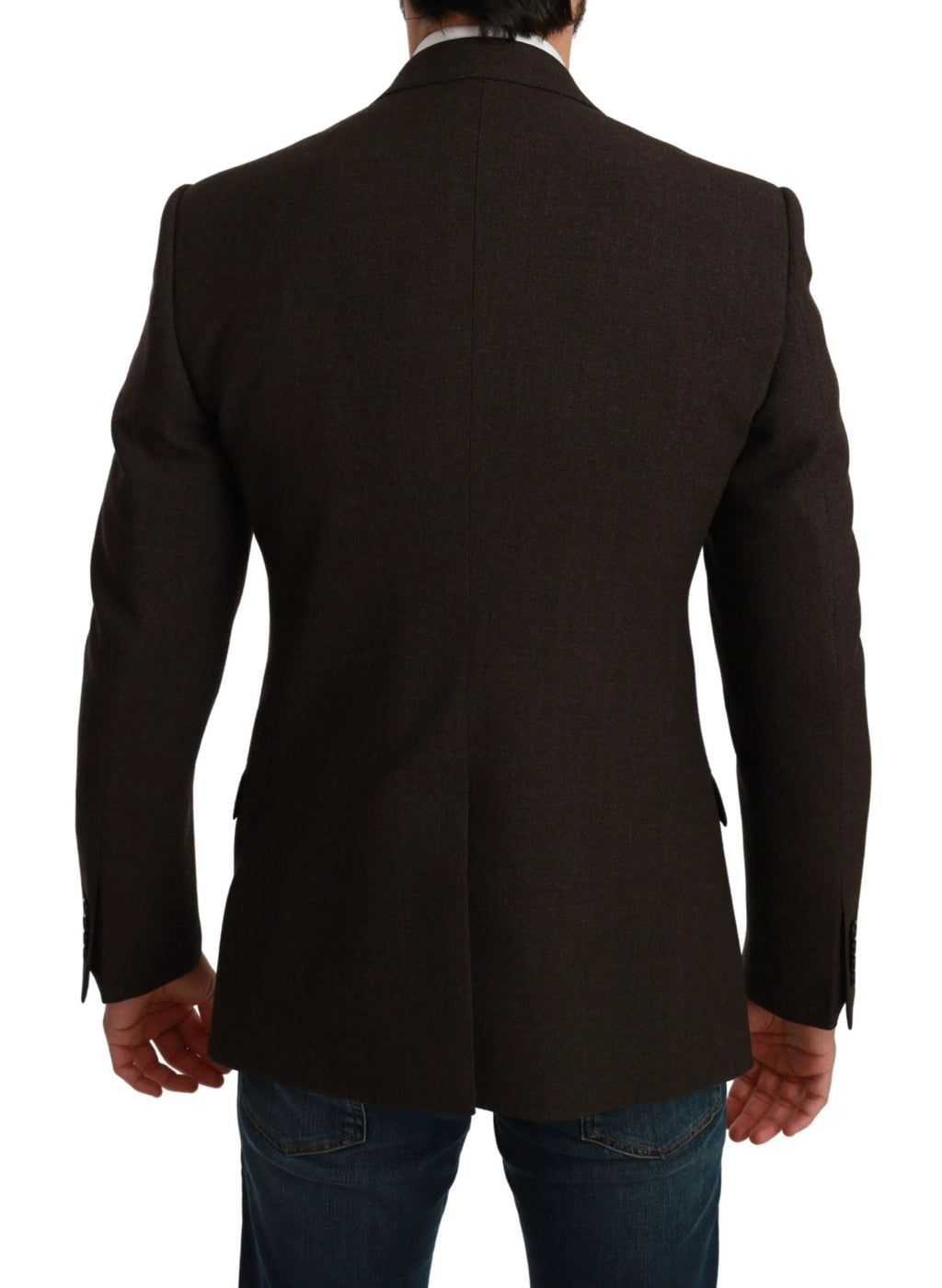 Dolce & Gabbana Brown Slim Fit Coat Jacket MARTINI Blazer by Dolce & Gabbana