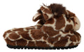 Dolce & Gabbana Brown Giraffe Slippers Flats Sandals Shoes by Dolce & Gabbana