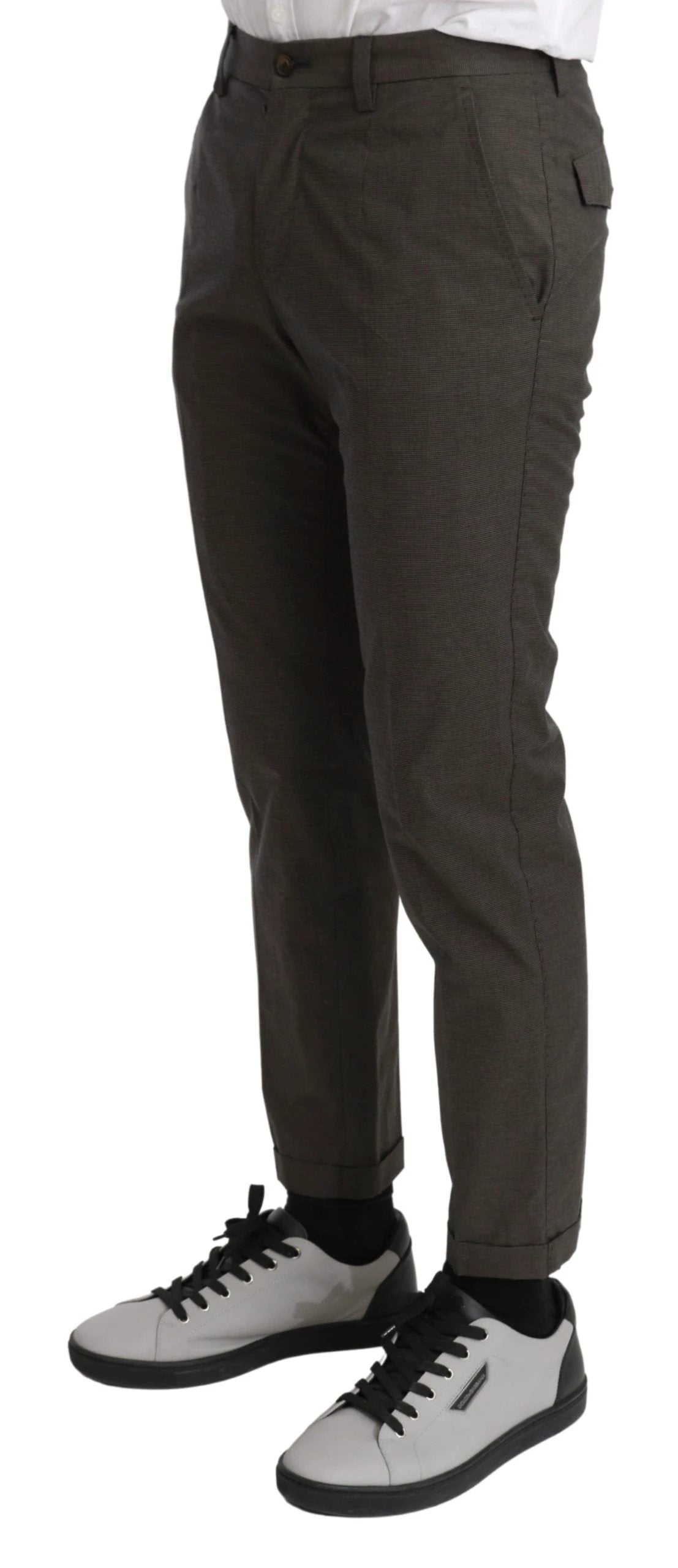 Dolce & Gabbana Brown Casual Mens Trouser 100% Cotton Pants by Dolce & Gabbana
