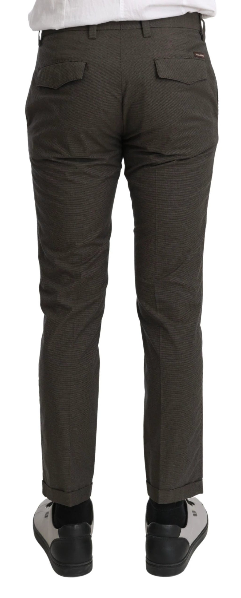 Dolce & Gabbana Brown Casual Mens Trouser 100% Cotton Pants by Dolce & Gabbana