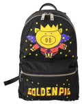 Sac à dos scolaire Dolce &amp; Gabbana Black Golden Pig de l'année