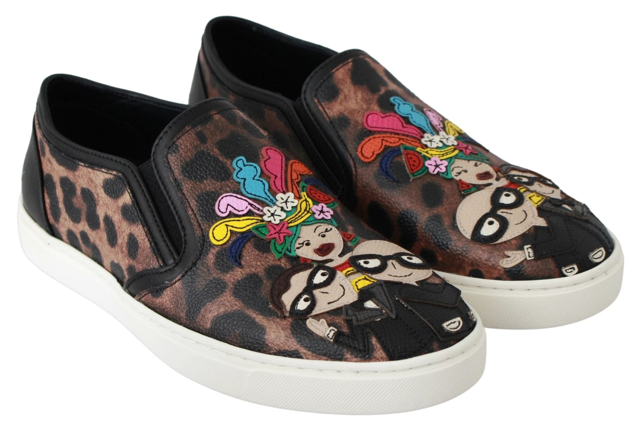 Dolce & Gabbana Leather Leopard #dgfamily Loafers Shoes by Dolce & Gabbana