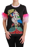 Dolce & Gabbana Black YEAR OF THE PIG Top Cotton T-shirt by Dolce & Gabbana