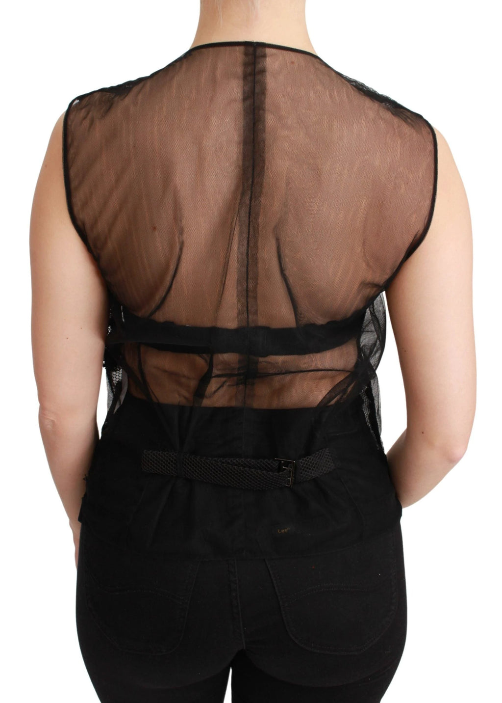 Dolce & Gabbana Black Floral Brocade Top Gilet Waistcoat by Dolce & Gabbana