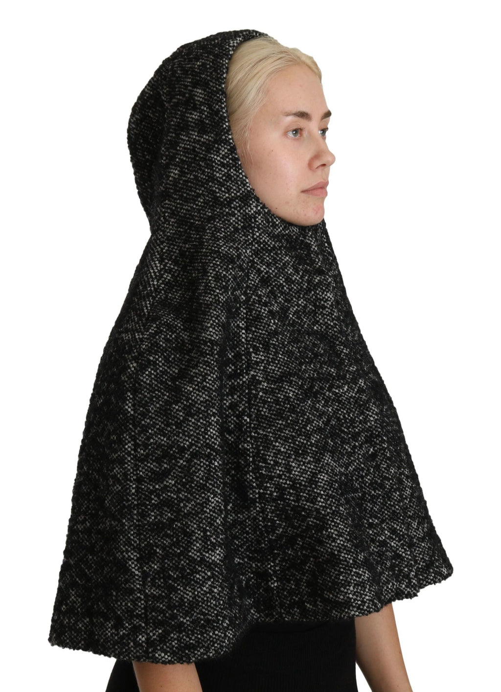 Dolce & Gabbana Gray Tweet Wool Kaftan Jacket Coat Top by Dolce & Gabbana