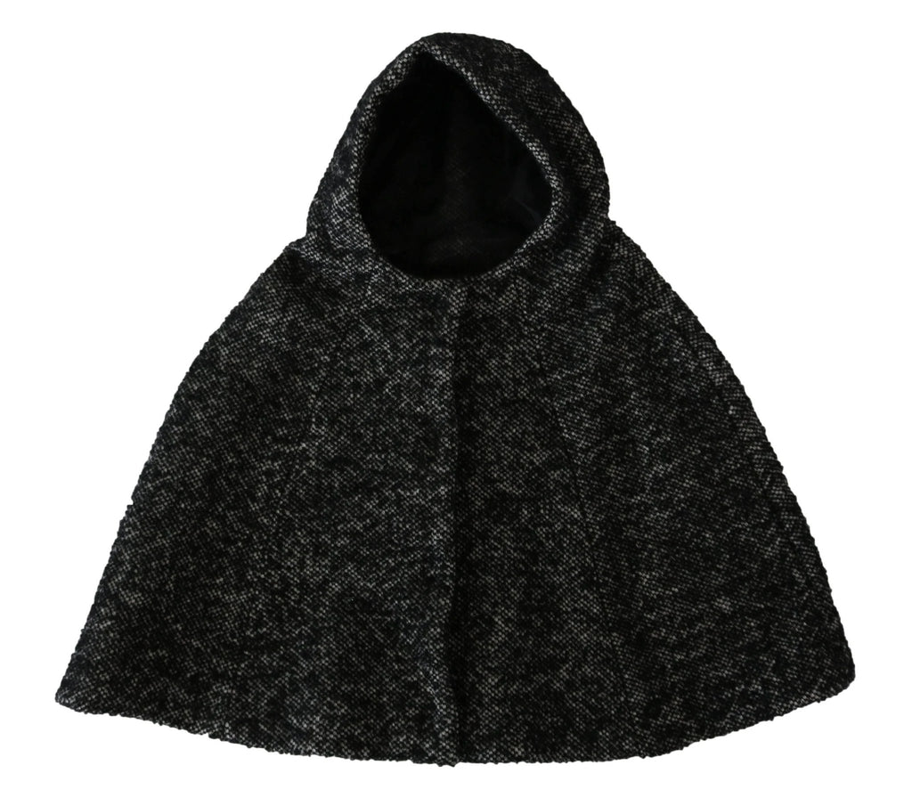 Dolce & Gabbana Gray Tweet Wool Kaftan Jacket Coat Top by Dolce & Gabbana