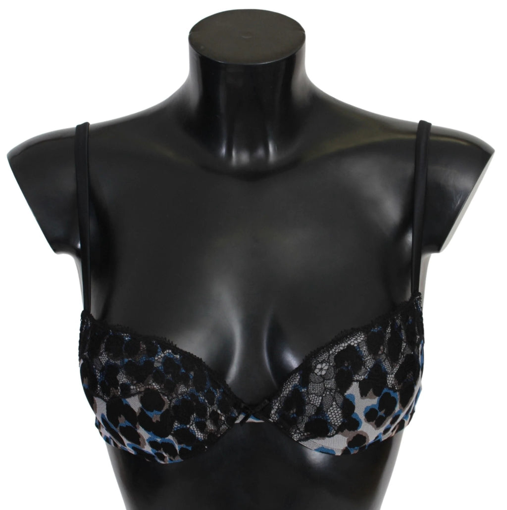 Roberto Cavalli Black Lace Reggiseno Nylon Bra Underwear by Roberto Cavalli