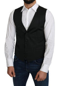 Dolce & Gabbana Gray 100% Silk Formal Coat Vest by Dolce & Gabbana
