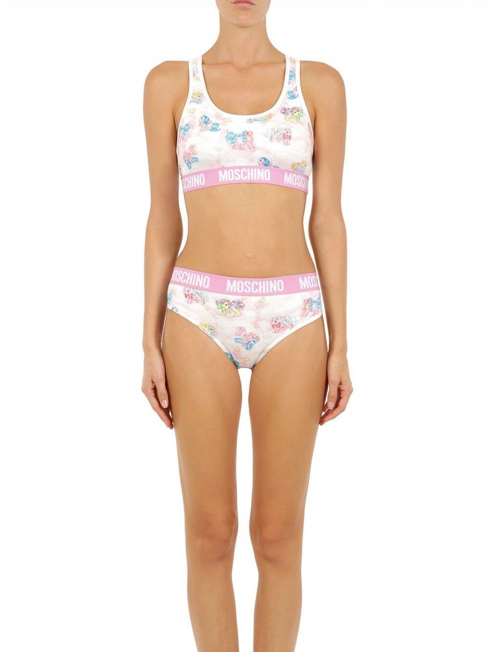 Moschino White Two-Piece Sleepwear My Little Pony Bikini by Moschino