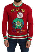 Dolce & Gabbana Red Wool Silk Pig of the Year Sweater by Dolce & Gabbana