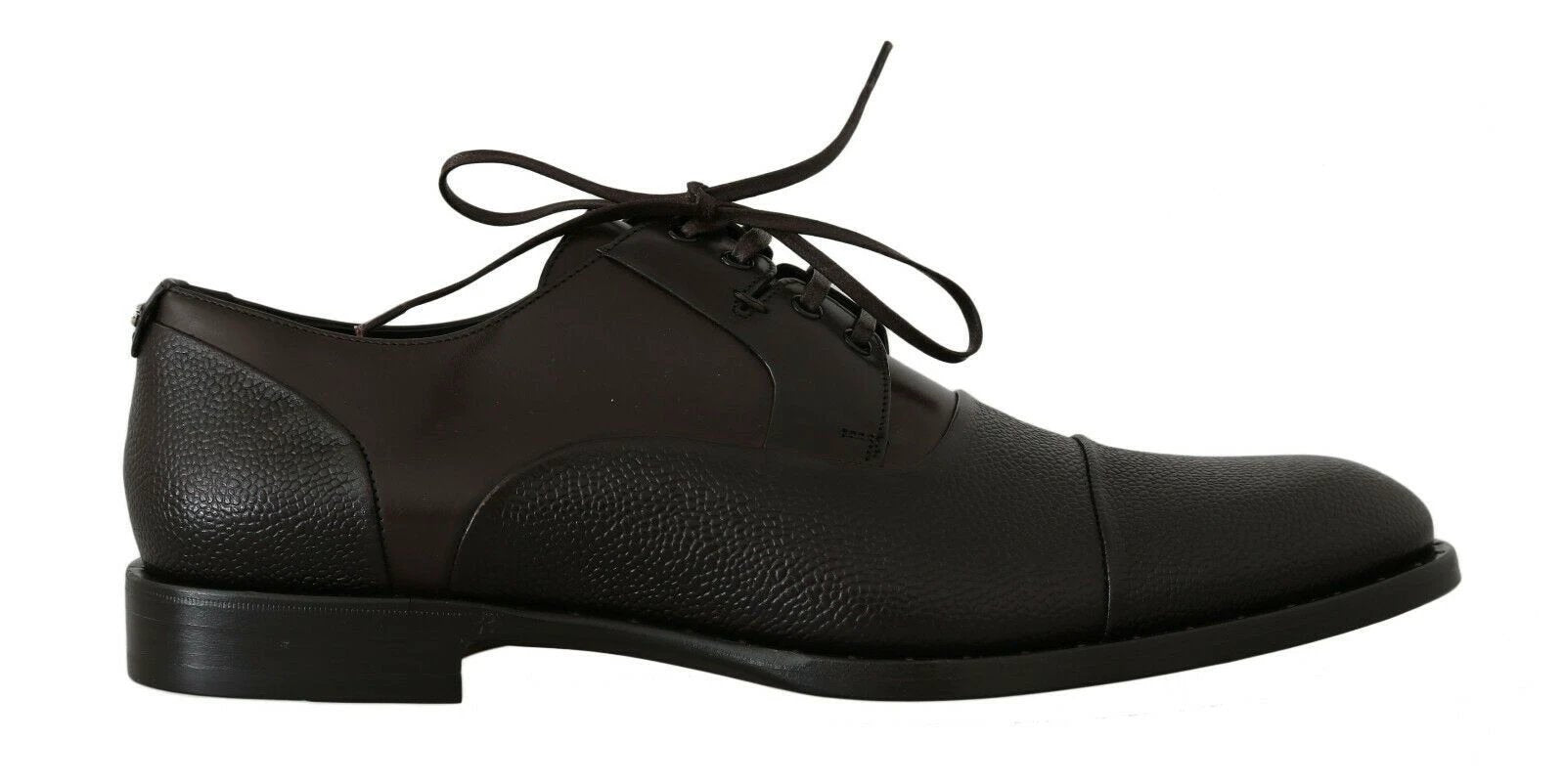 Dolce & Gabbana Brown Leather Laceups Dress Mens Shoes by Dolce & Gabbana