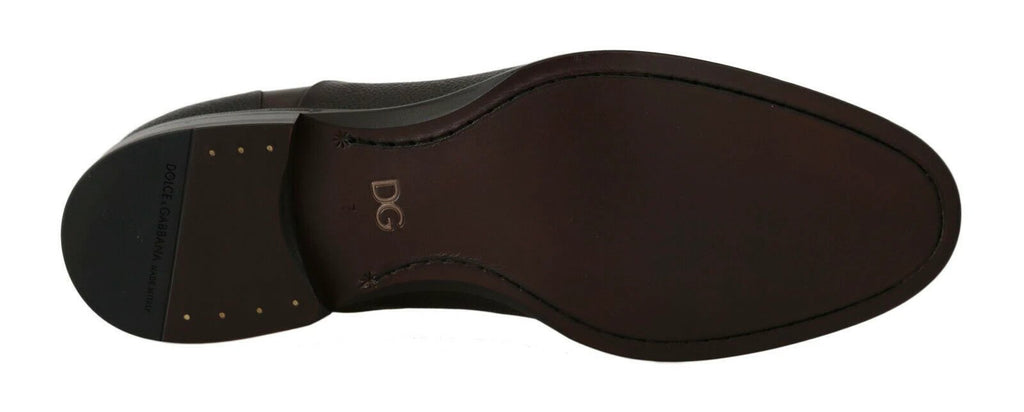 Dolce & Gabbana Brown Leather Laceups Dress Mens Shoes by Dolce & Gabbana