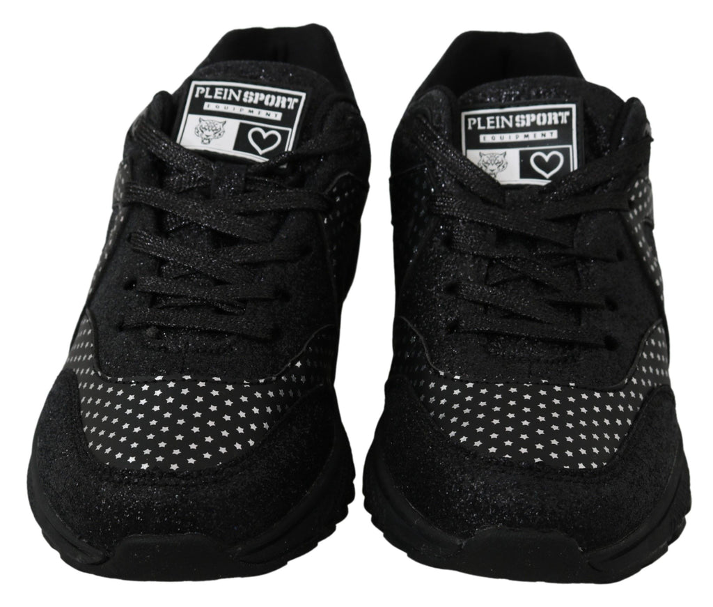 Philipp Plein Black Running Jasmines Sneakers Shoes by Philipp Plein