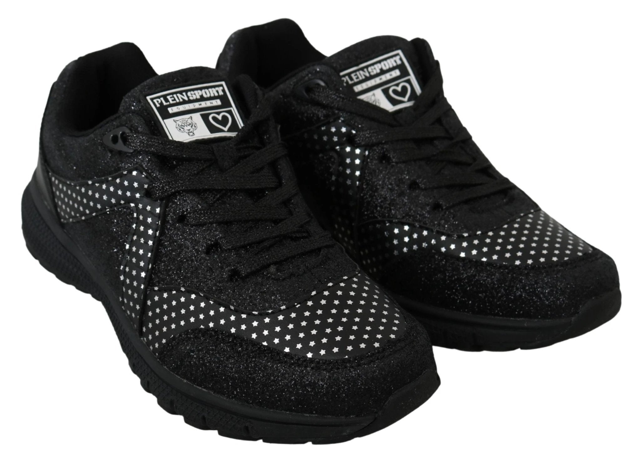 Philipp Plein Black Running Jasmines Sneakers Shoes by Philipp Plein