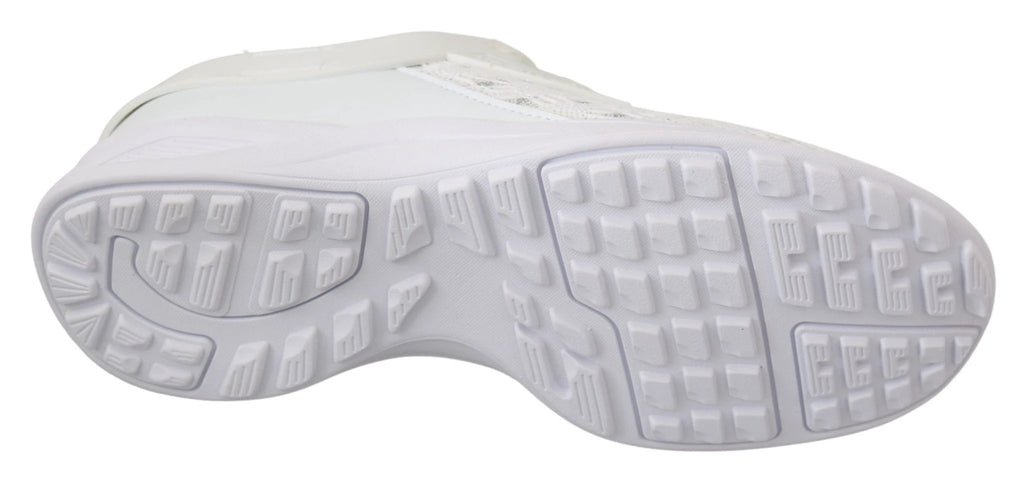 Philipp Plein White Polyester Casual Sneakers Shoes by Philipp Plein