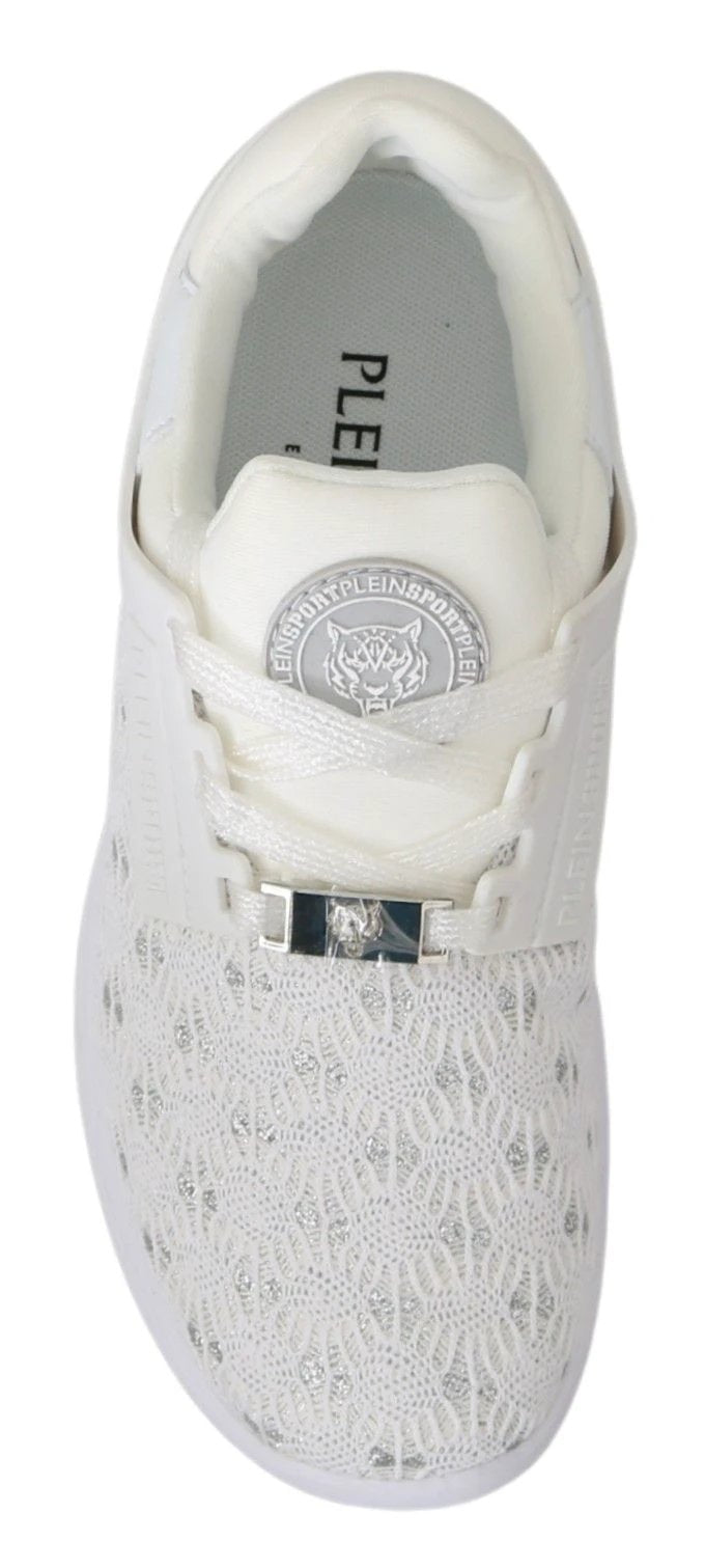 Philipp Plein White Polyester Casual Sneakers Shoes by Philipp Plein