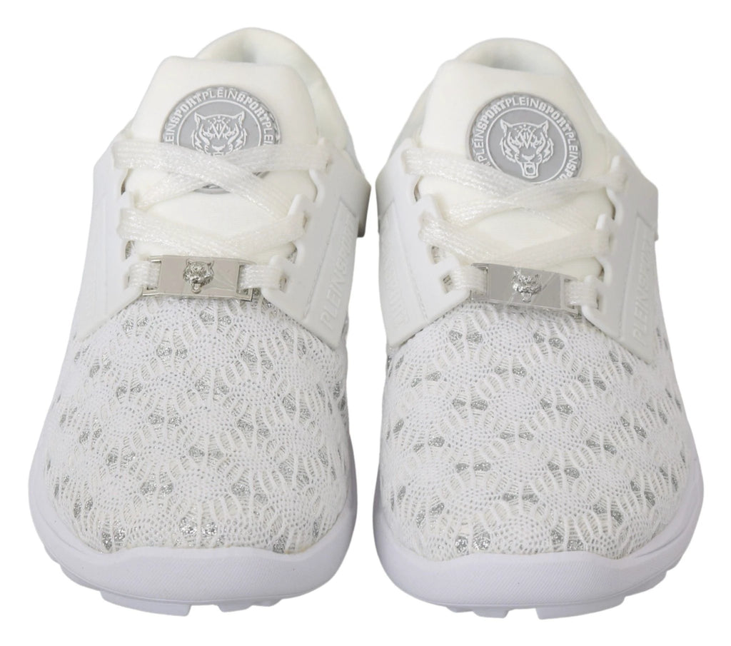 Philipp Plein White Polyester Casual Sneakers Shoes by Philipp Plein