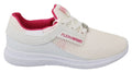 Philipp Plein White Pink Polyester Becky Sneakers Shoes by Philipp Plein