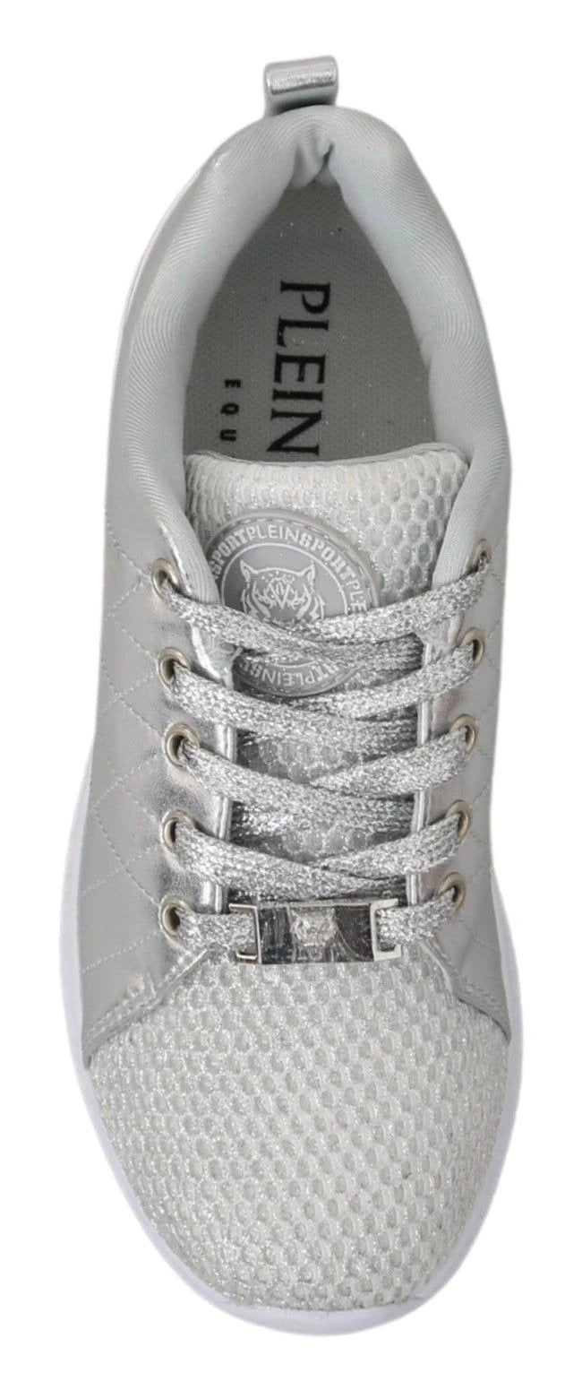 Philipp Plein Gisella Silver Polyester Sneakers Shoes by Philipp Plein