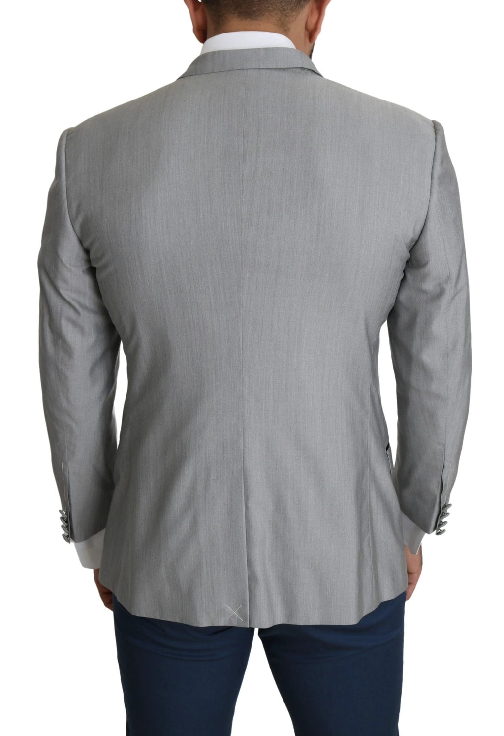 Dolce & Gabbana Light Gray Single Breasted SARTORIA Blazer by Dolce & Gabbana