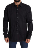 Dolce & Gabbana Black Cotton Stretch Dress SICILIA Shirt by Dolce & Gabbana