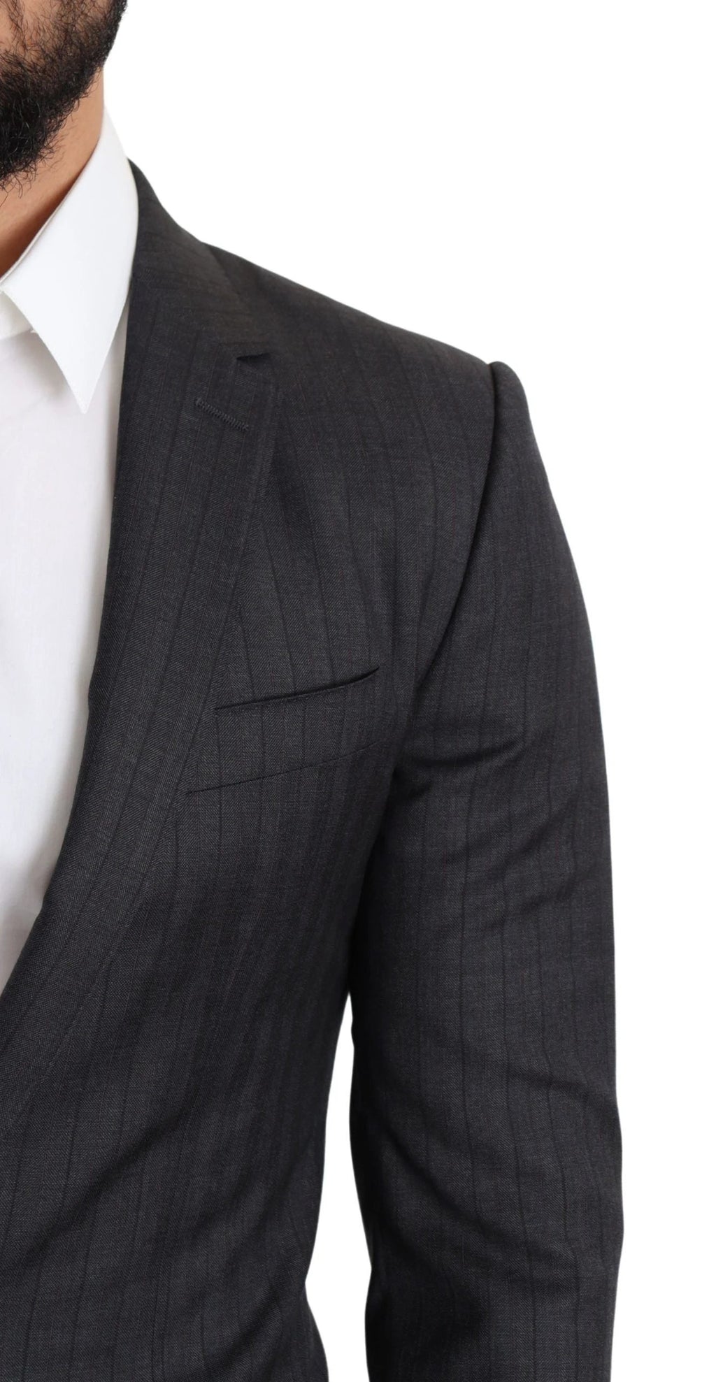 Dolce & Gabbana Black Wool Single Breasted Coat MARTINI Blazer by Dolce & Gabbana