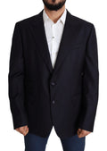 Dolce & Gabbana Black Wool Single Breasted NAPOLI Blazer by Dolce & Gabbana