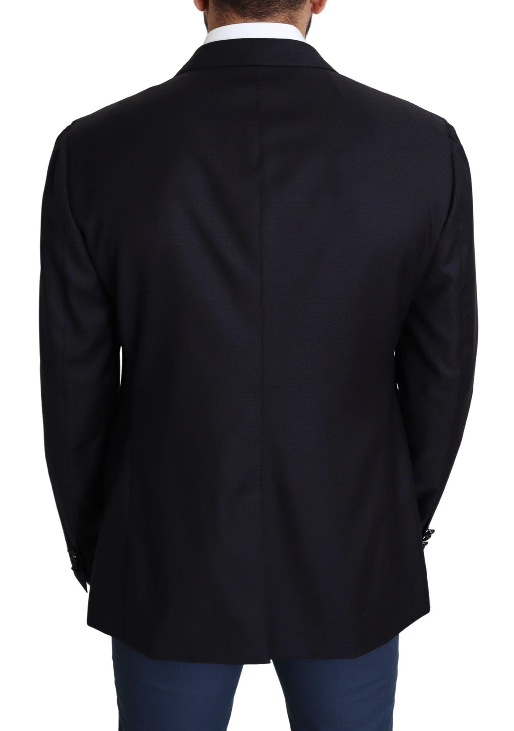 Dolce & Gabbana Black Wool Single Breasted NAPOLI Blazer by Dolce & Gabbana