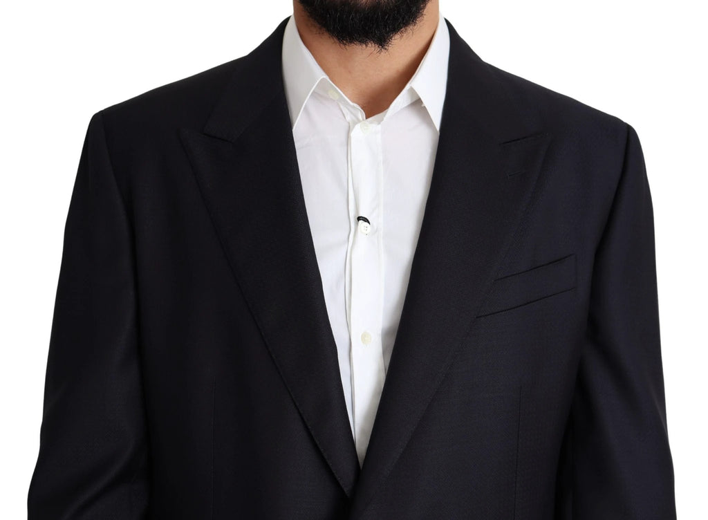 Dolce & Gabbana Black Wool Single Breasted NAPOLI Blazer by Dolce & Gabbana
