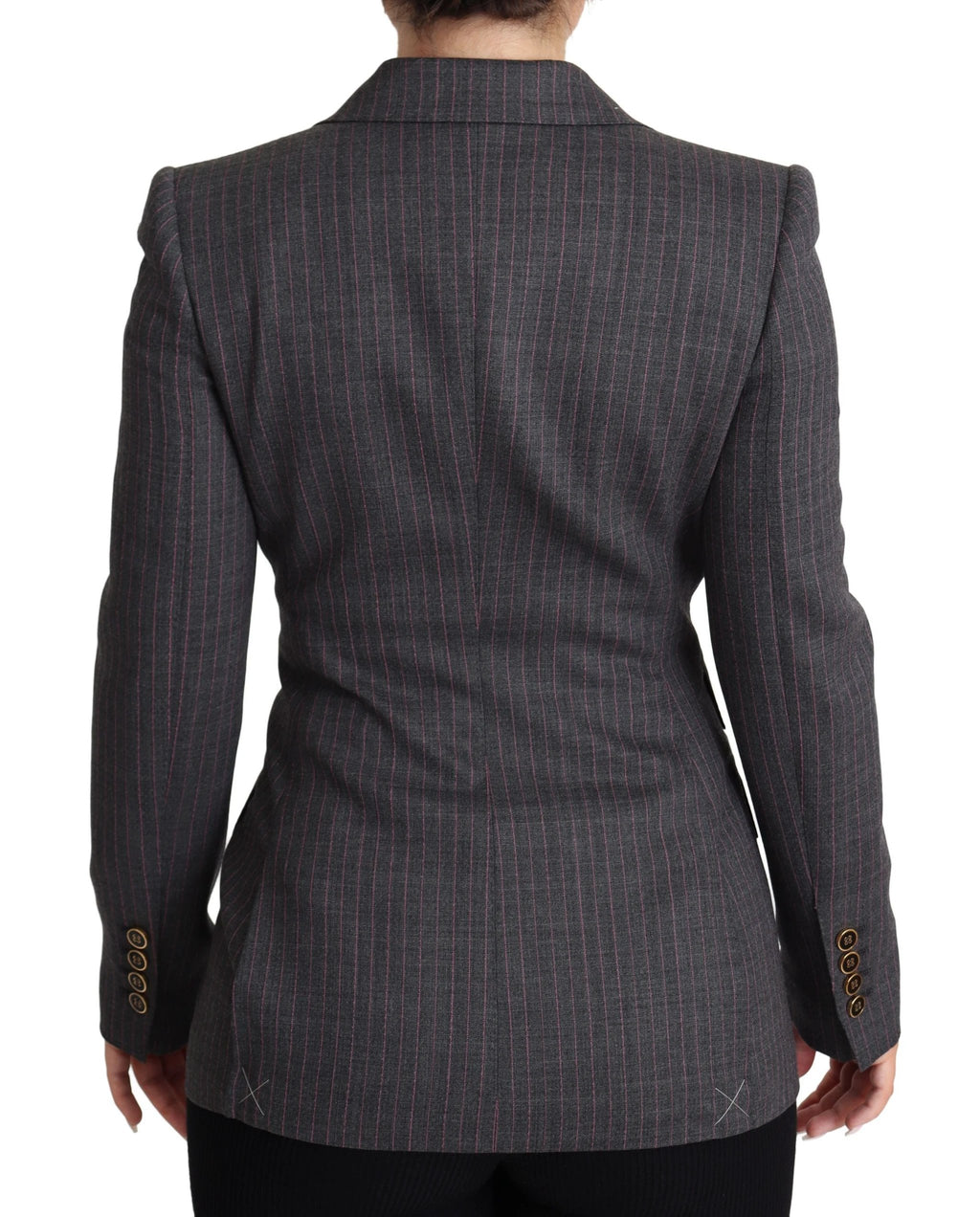 Dolce & Gabbana Gray Single Breasted Fitted Blazer Wool Jacket by Dolce & Gabbana