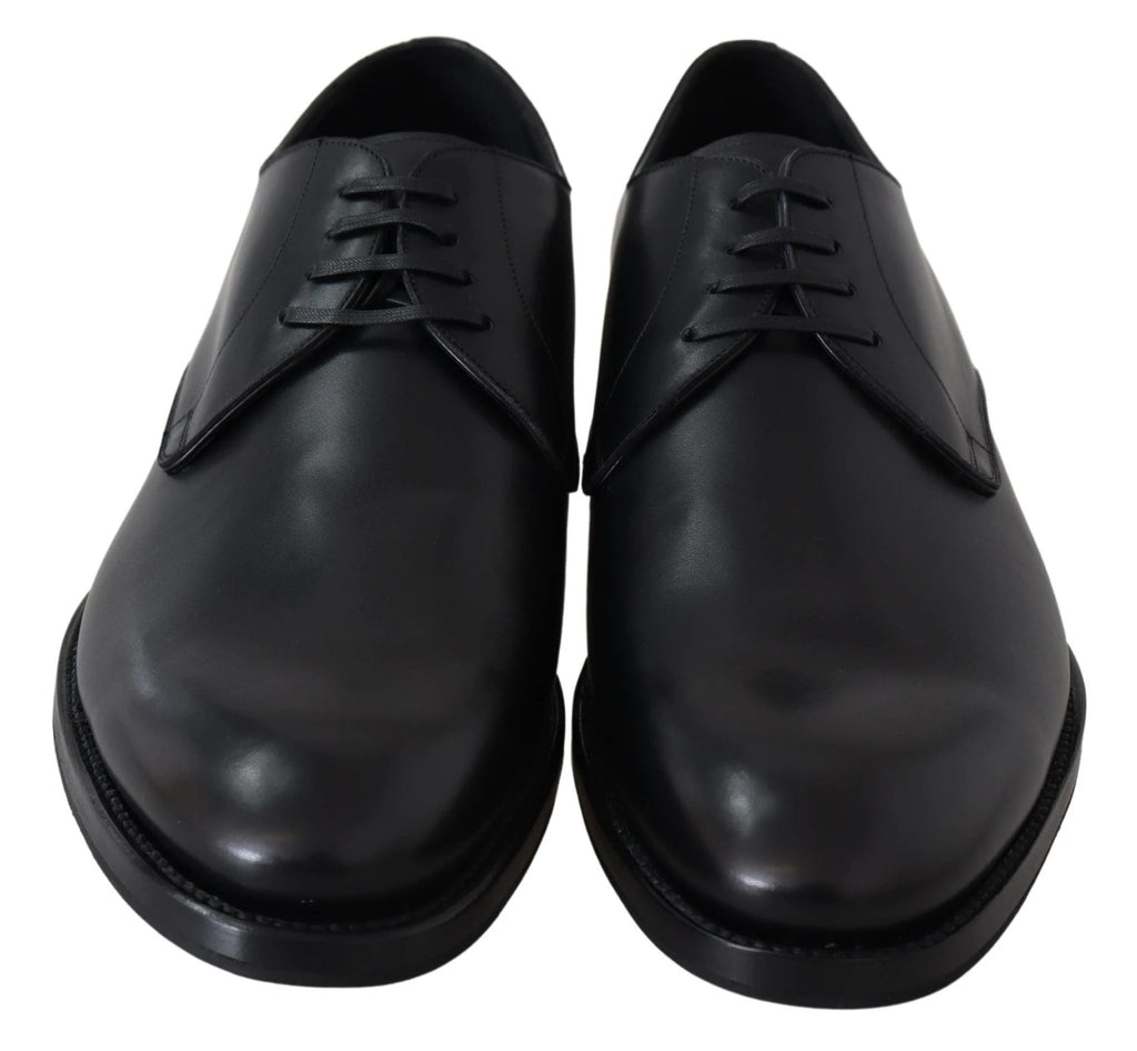 Dolce & Gabbana Black Leather SARTORIA Hand Made Shoes by Dolce & Gabbana