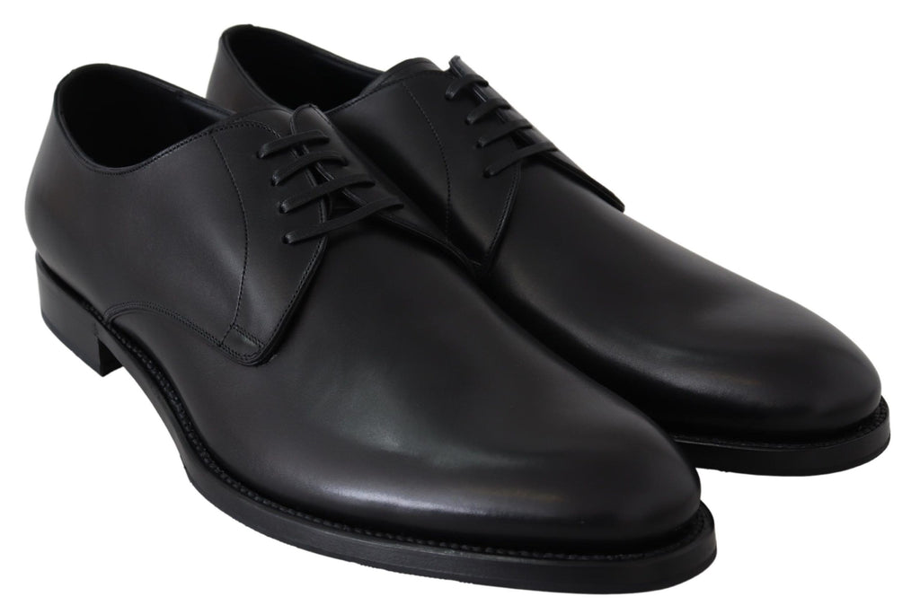 Dolce & Gabbana Black Leather SARTORIA Hand Made Shoes by Dolce & Gabbana