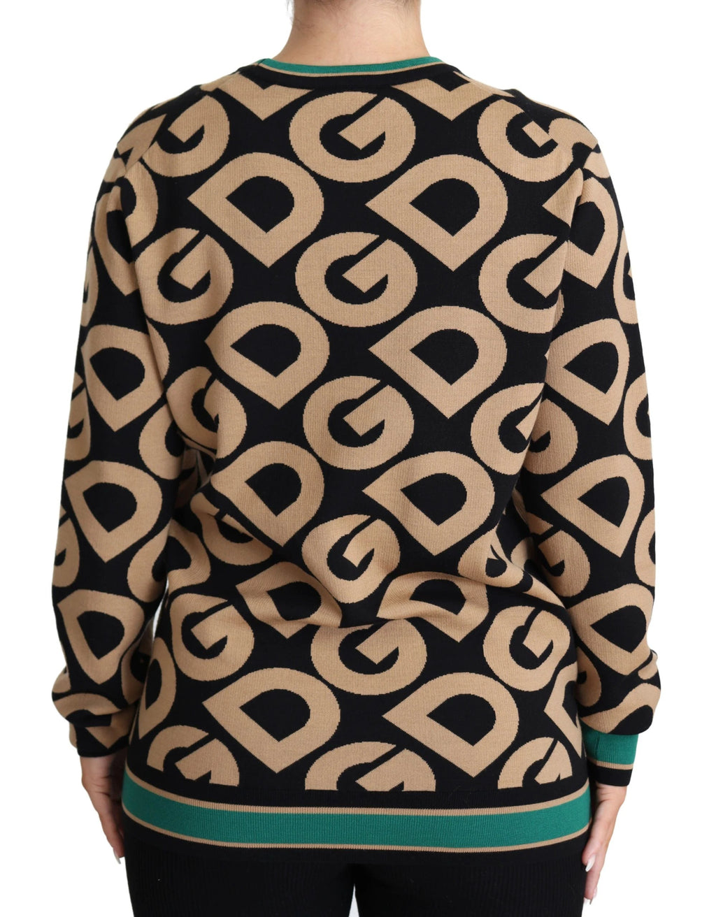 Dolce & Gabbana Multicolor DG Mania Wool Crewneck Pullover Sweater by Dolce & Gabbana