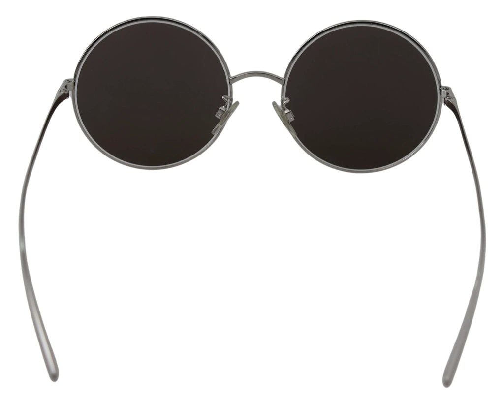 Dolce & Gabbana Silver Plated Round Gray Le nses Women Sunglasses by Dolce & Gabbana
