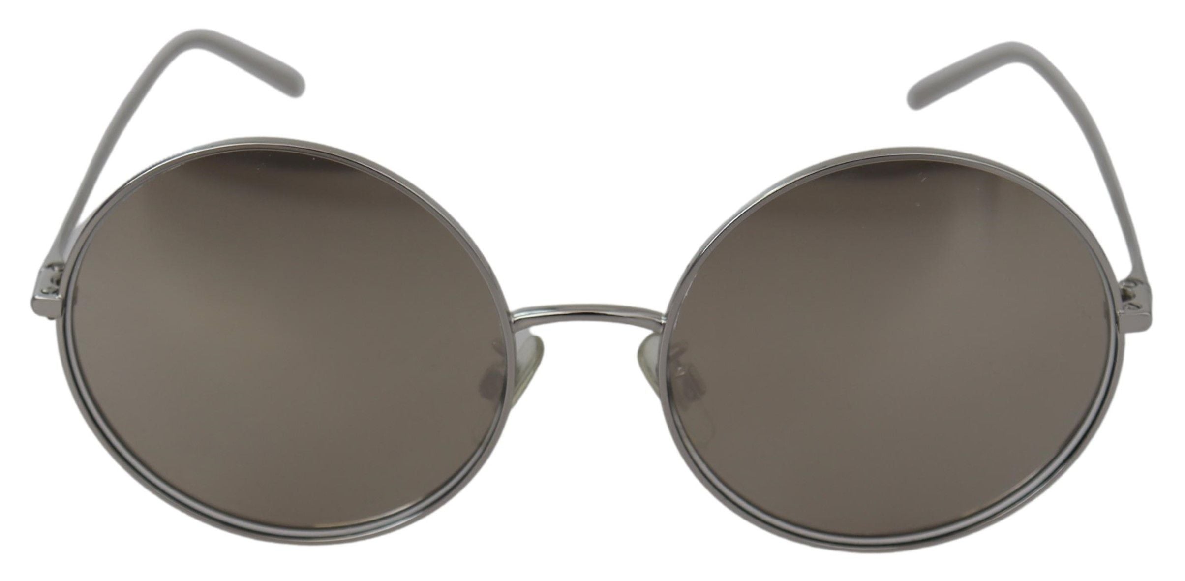 Dolce & Gabbana Silver Plated Round Gray Le nses Women Sunglasses by Dolce & Gabbana