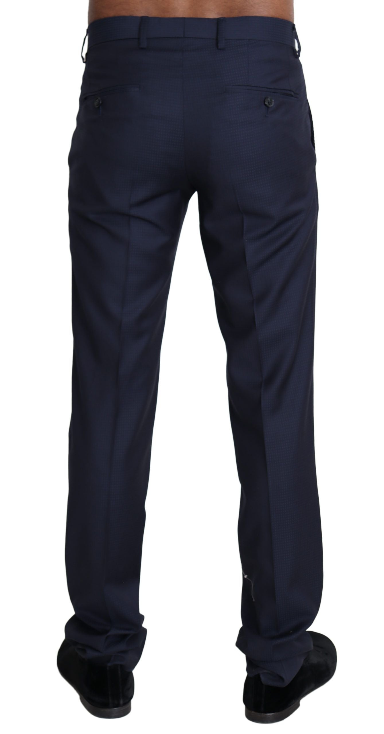 Dolce & Gabbana Navy Blue Dress Formal Men Trouser Pants by Dolce & Gabbana