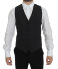 Dolce & Gabbana Gray Wool Stretch Dress Blazer Vest by Dolce & Gabbana