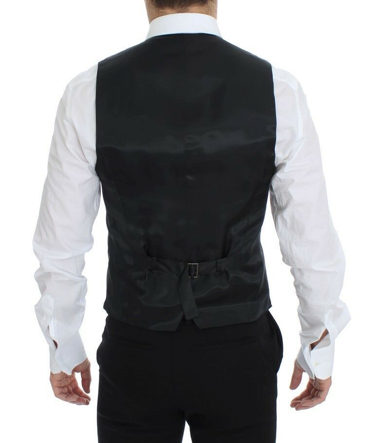 Dolce & Gabbana Gray Wool Stretch Dress Blazer Vest by Dolce & Gabbana