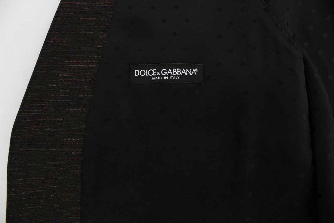 Dolce & Gabbana Black Wool Logo Dress Gilet Vest by Dolce & Gabbana