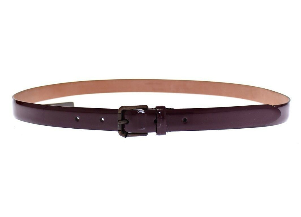Dolce & Gabbana Purple Leather Logo Cintura Gürtel Belt by Dolce & Gabbana