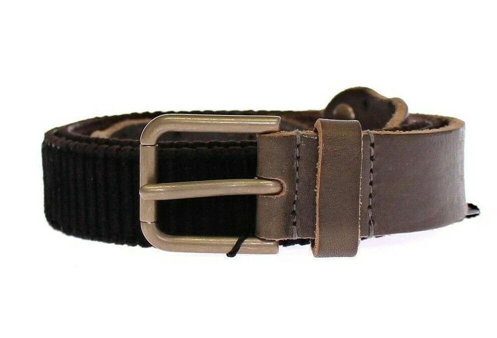 Dolce & Gabbana Brown Leather Logo Cintura Gürtel Belt by Dolce & Gabbana