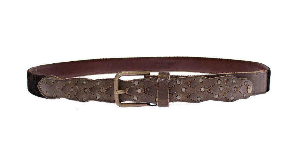 Dolce & Gabbana Brown Leather Logo Cintura Gürtel Belt by Dolce & Gabbana