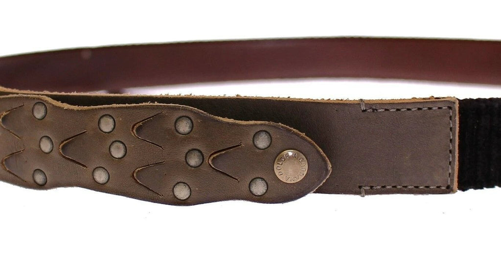 Dolce & Gabbana Brown Leather Logo Cintura Gürtel Belt by Dolce & Gabbana