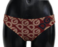Dolce & Gabbana Multicolor DG Logo Print Bottom Beachwear Bikini Swimsuit by Dolce & Gabbana