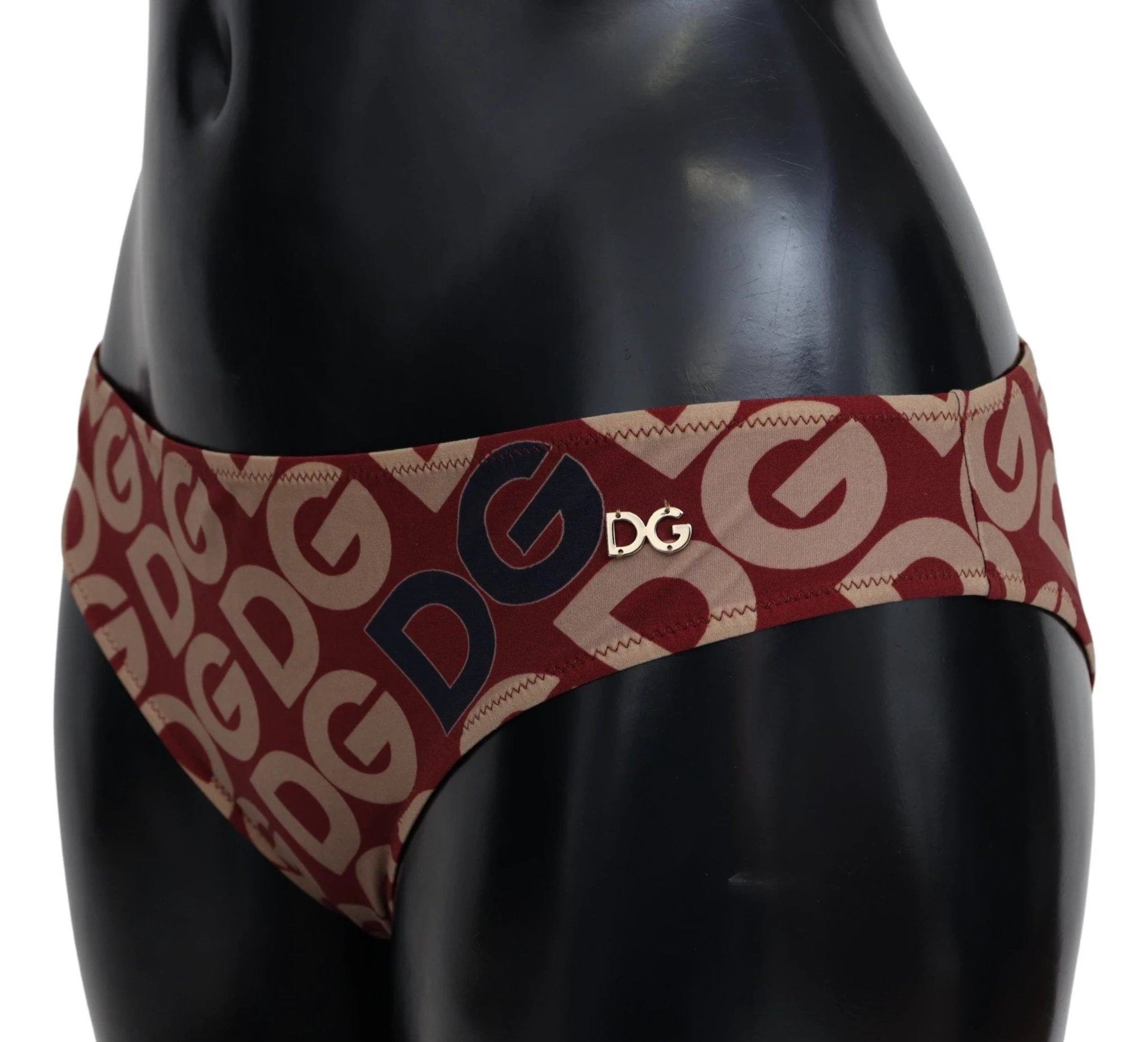 Dolce & Gabbana Multicolor DG Logo Print Bottom Beachwear Bikini Swimsuit by Dolce & Gabbana